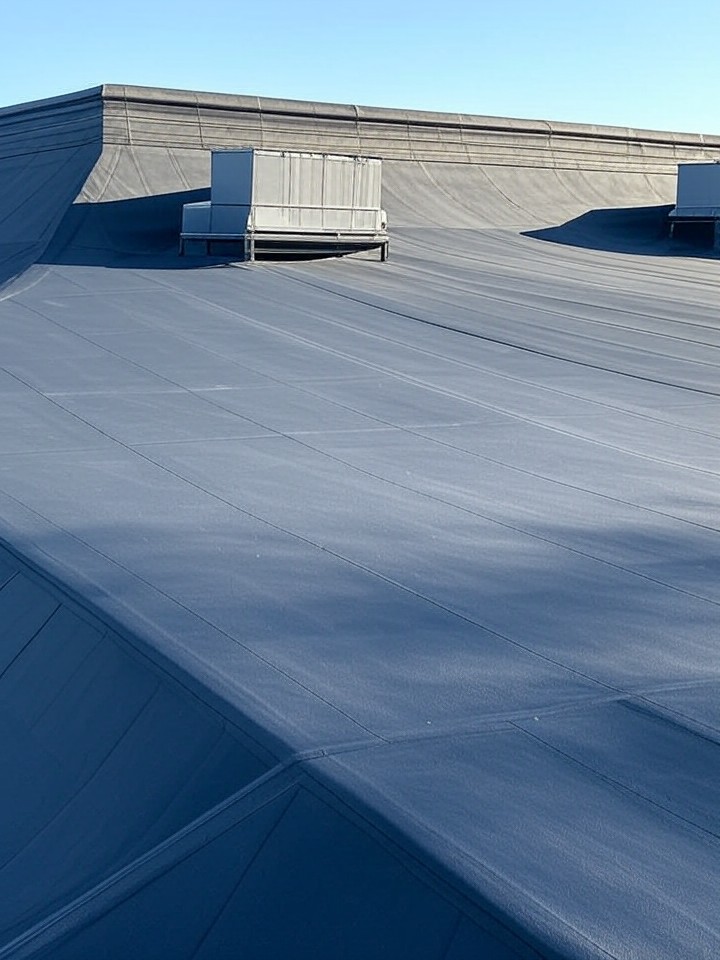 EPDM Rubber flat roof installation