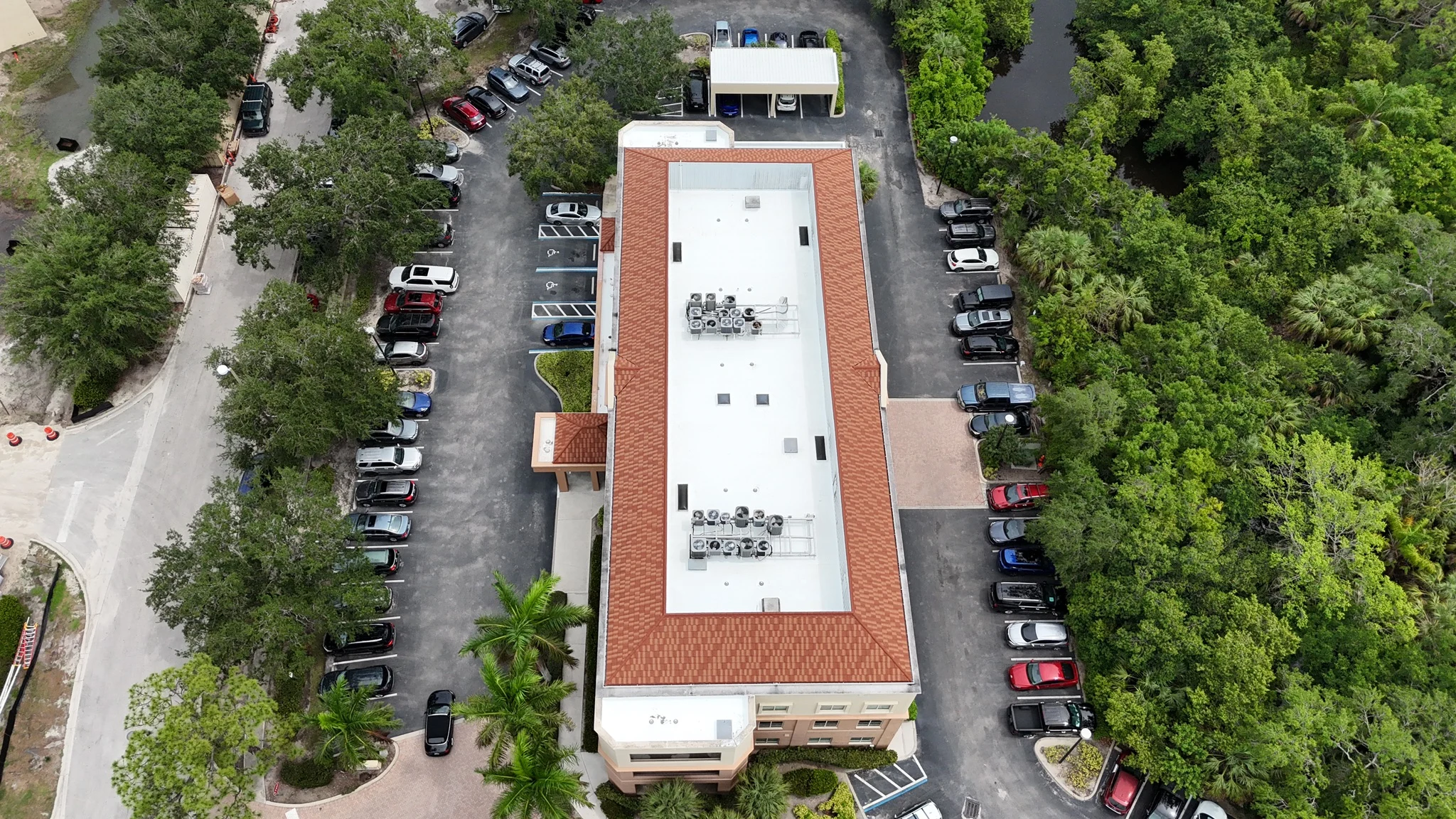 Commercial flat roof — after repair