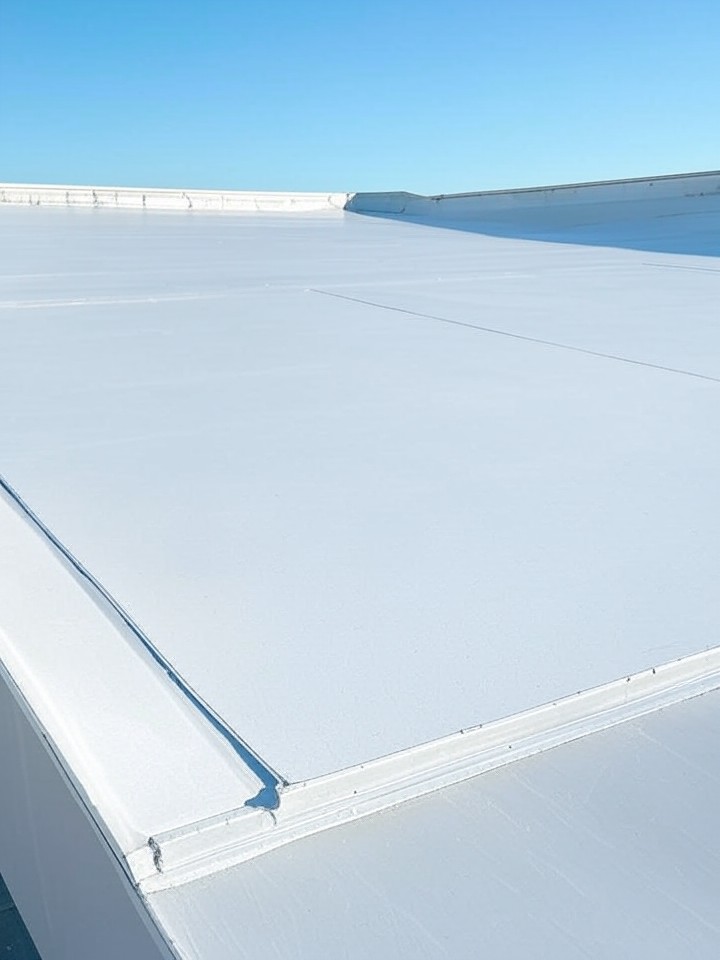 TPO Membrane flat roof installation